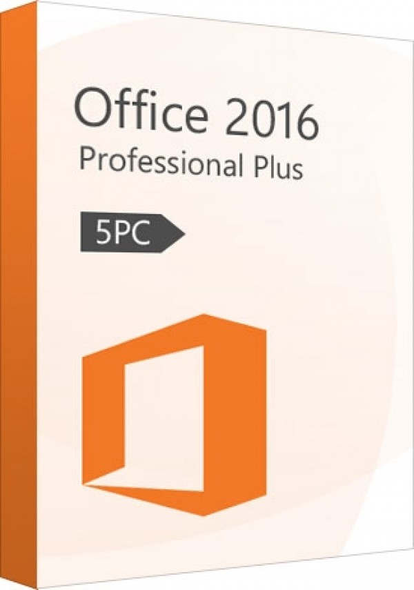Microsoft Office 2016 Professional Plus Key (5 PCs)